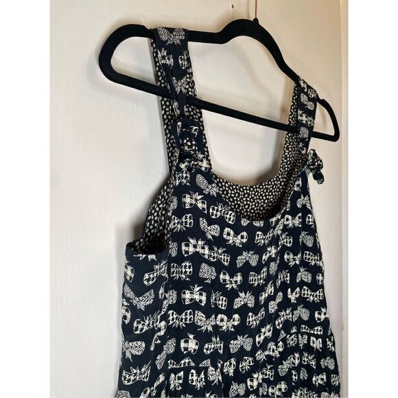 Vintage ROMEO ROMEO black & white Bow print Maxi Dress Size L - Picture 4 of 16